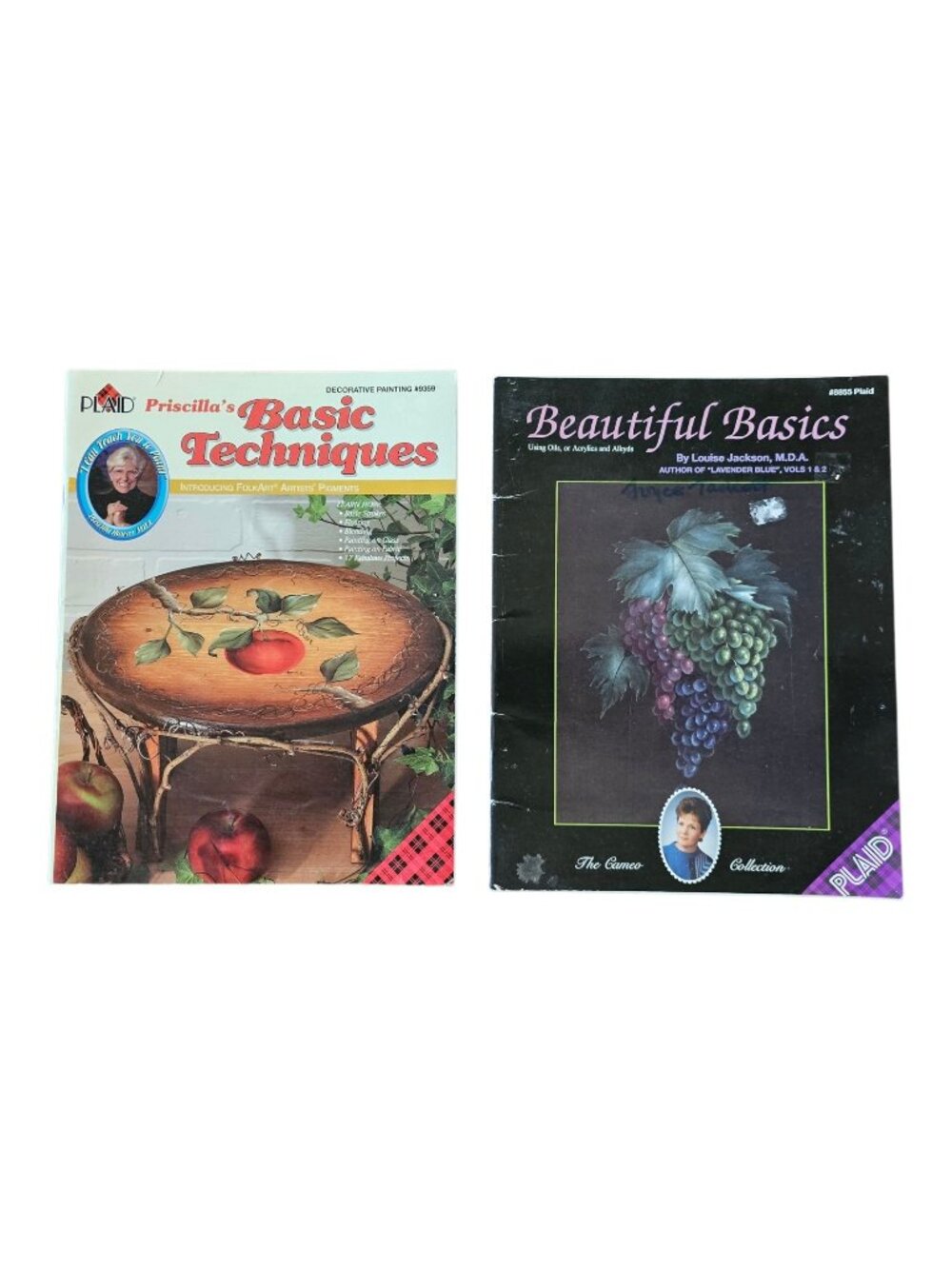 Plaid Tole Painting Pattern Books Priscilla Hauser & Louise Jackson Lot Vintage